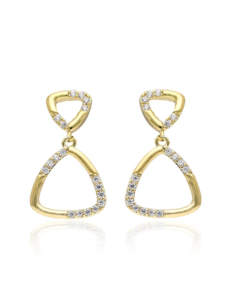 AD / CZ Earrings in Gold finish - CNB4792