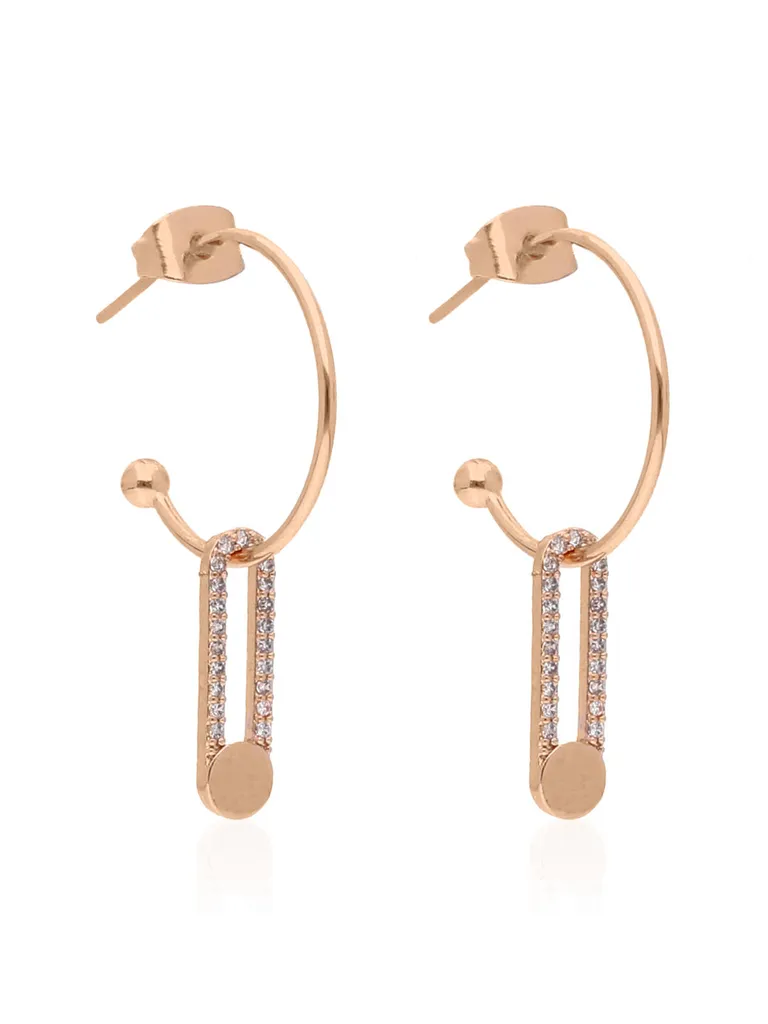 Western Earrings in Rose Gold finish - CNB19385