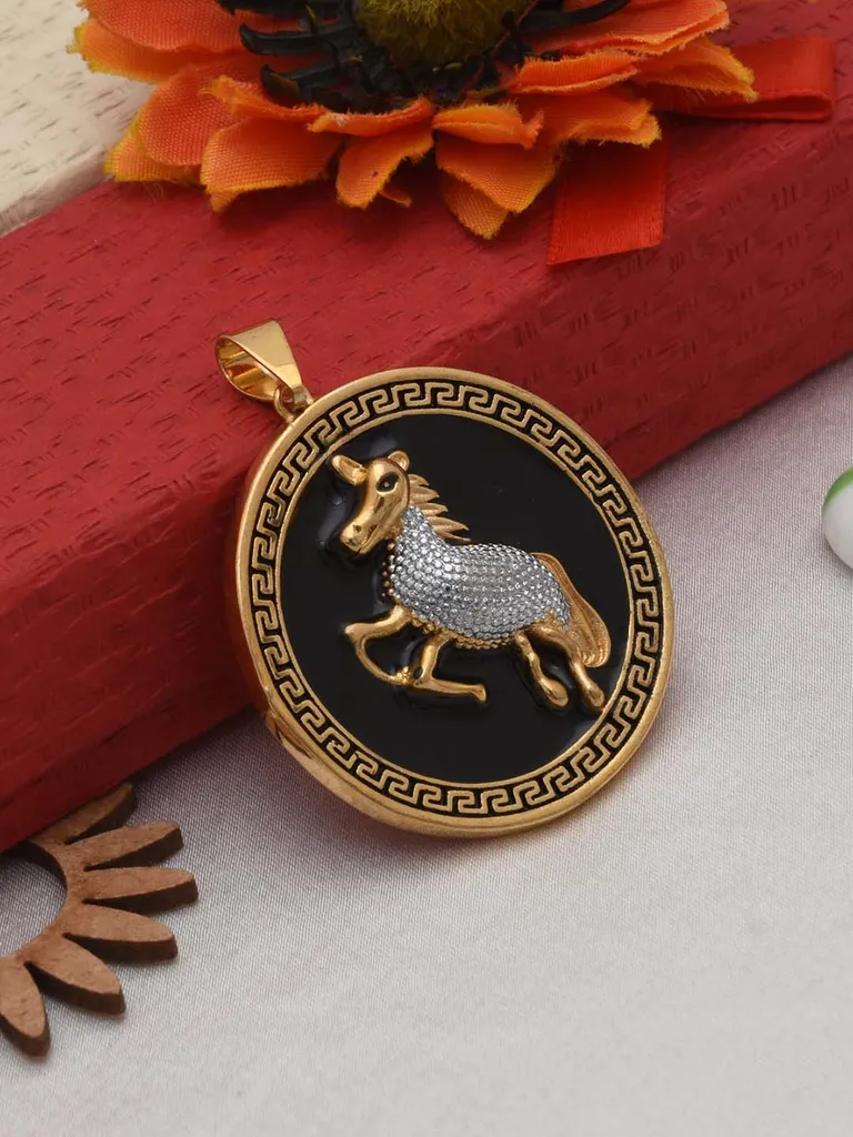 Horse Pendant in Two Tone finish for Men - PD-4A-248