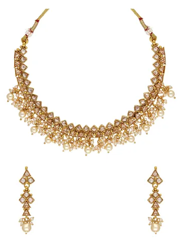 Antique Necklace Set in Gold finish - CNB824