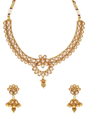 Traditional High Gold Necklace Set - CNB856