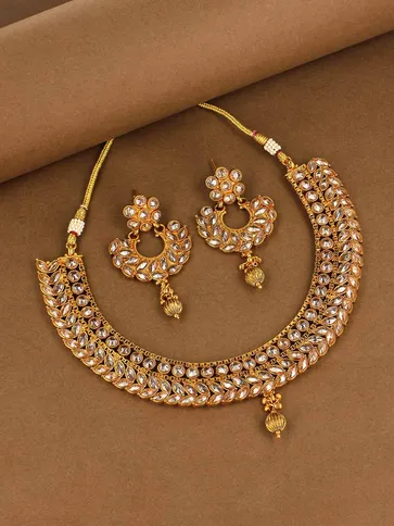 Antique Gold Necklace Set - CNB908