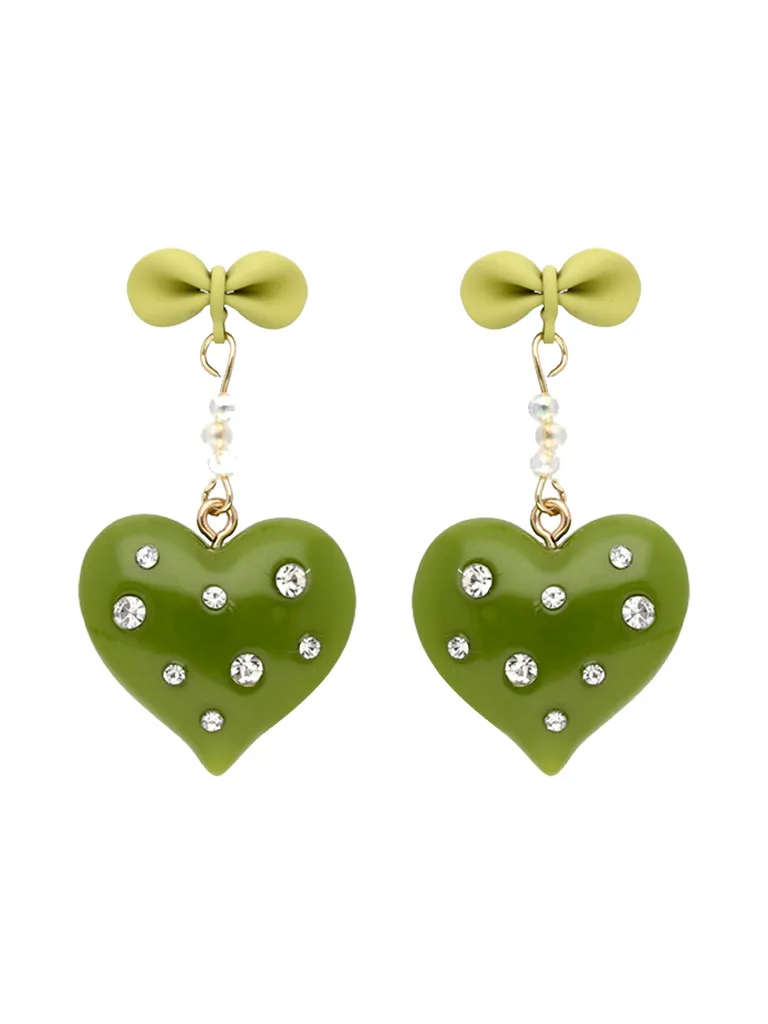 Western Dangler Earrings in Gold finish - CNB37001