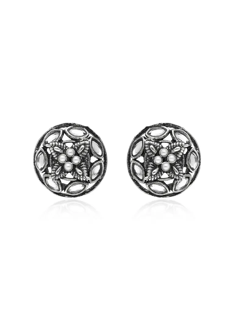 Tops / Studs in Oxidised Silver finish - SSA217