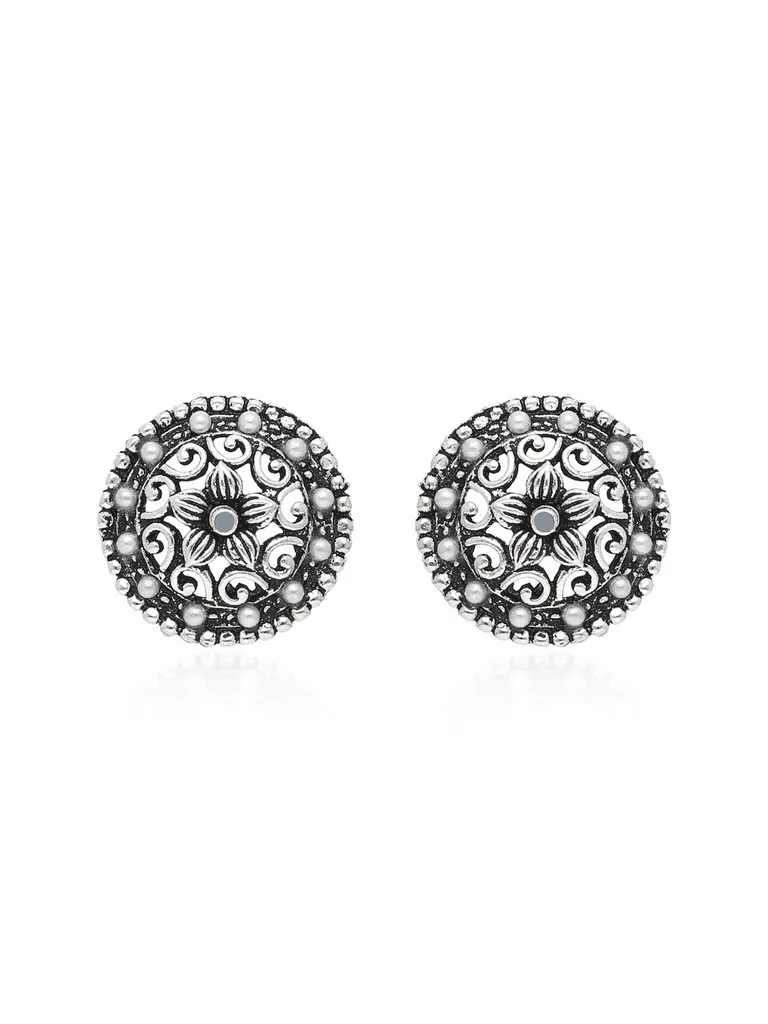 Tops / Studs in Oxidised Silver finish - SSA223