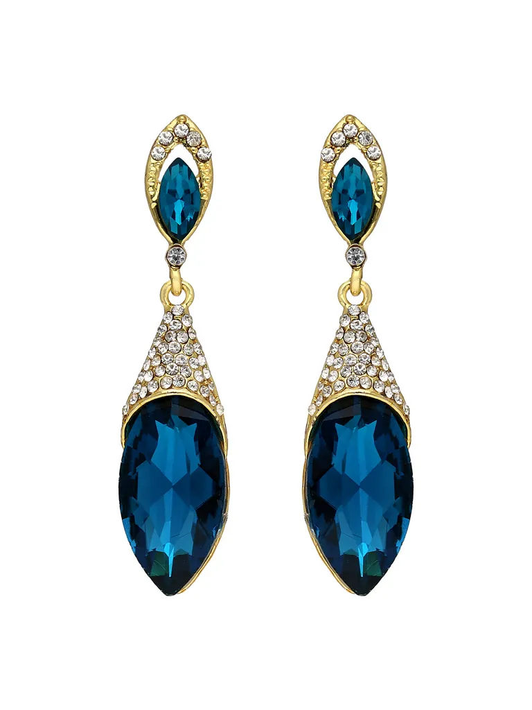 Western Dangler Earrings in Gold finish - SKH634