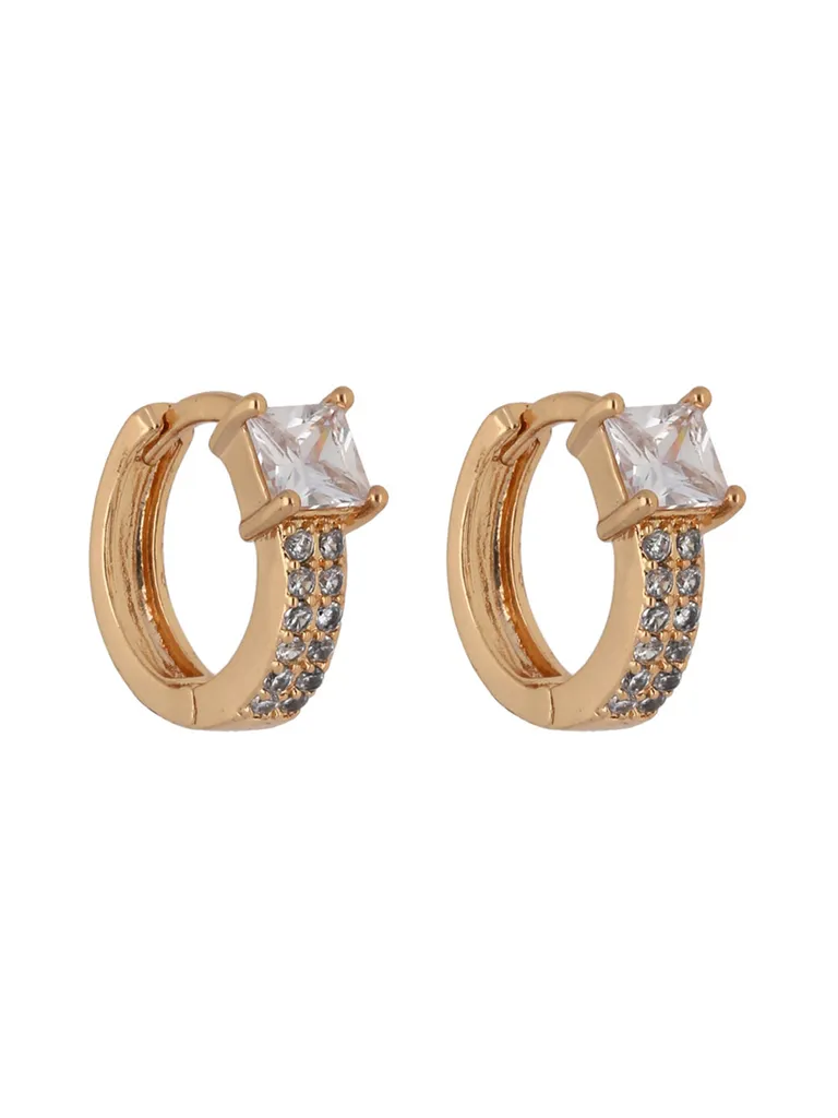 AD / CZ Bali / Hoops in Gold finish - CNB24638