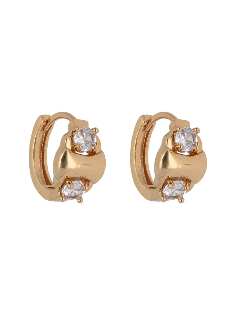 AD / CZ Bali / Hoops in Gold finish - CNB24684