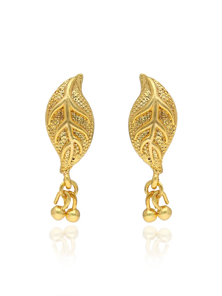 Traditional Forming Gold Dangler Earrings - PSR597