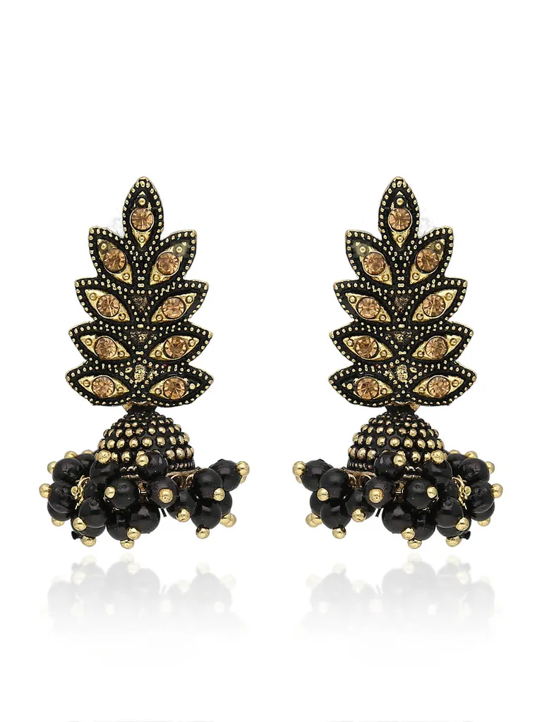 Meenakari Jhumka Earrings in Gold finish - PSR448
