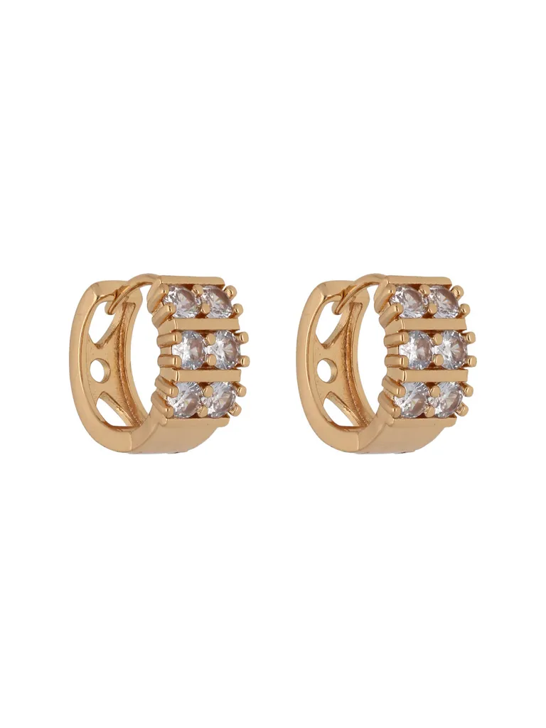 AD / CZ Bali / Hoops in Gold finish - CNB24666