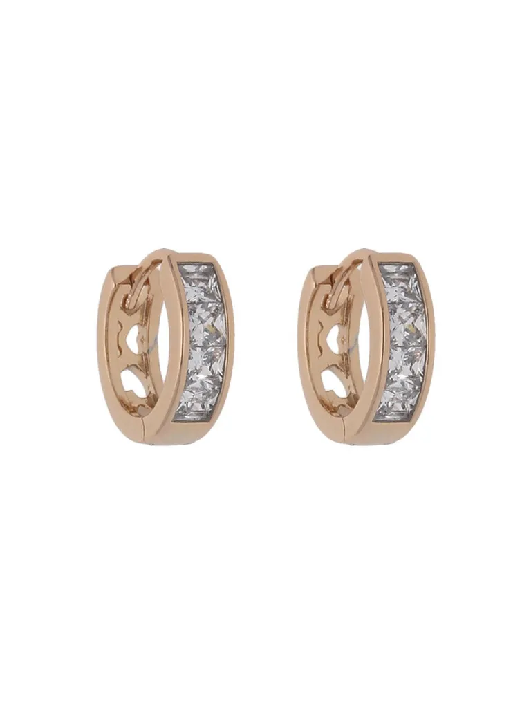 AD / CZ Bali type Earrings in Gold finish - CNB19223