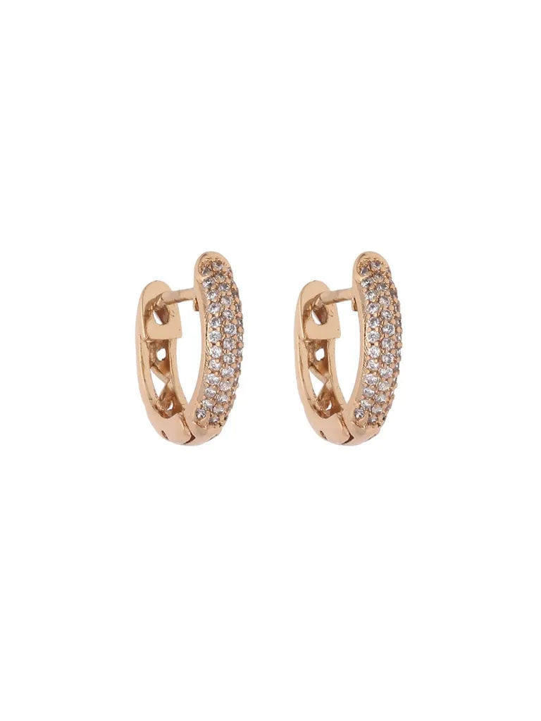 AD / CZ Bali type Earrings in Gold finish - CNB19255