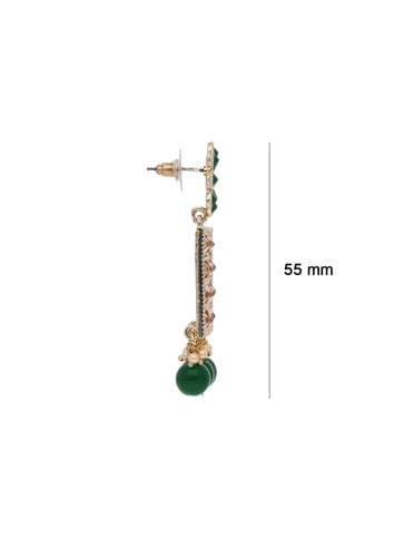 Traditional Dangler Earrings in Rose Gold finish - CNB21790
