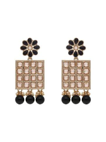 Traditional Dangler Earrings in Rose Gold finish - CNB21794