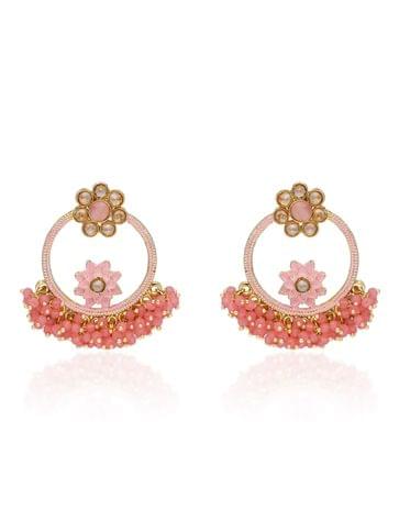Reverse AD Dangler Earrings in Gold finish - CNB30937