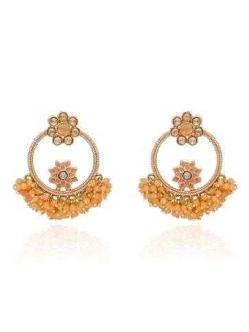 Reverse AD Dangler Earrings in Gold finish - CNB30939