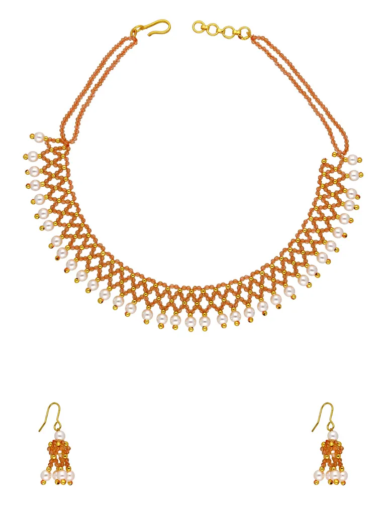 Traditional Necklace Set in Gold finish - CNB35014