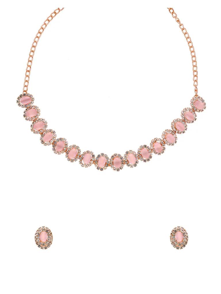 Western Necklace Set in Rose Gold finish - CNB34961