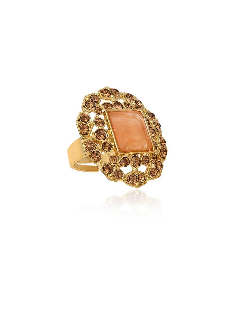 Traditional Finger Ring in Gold finish - CNB30057