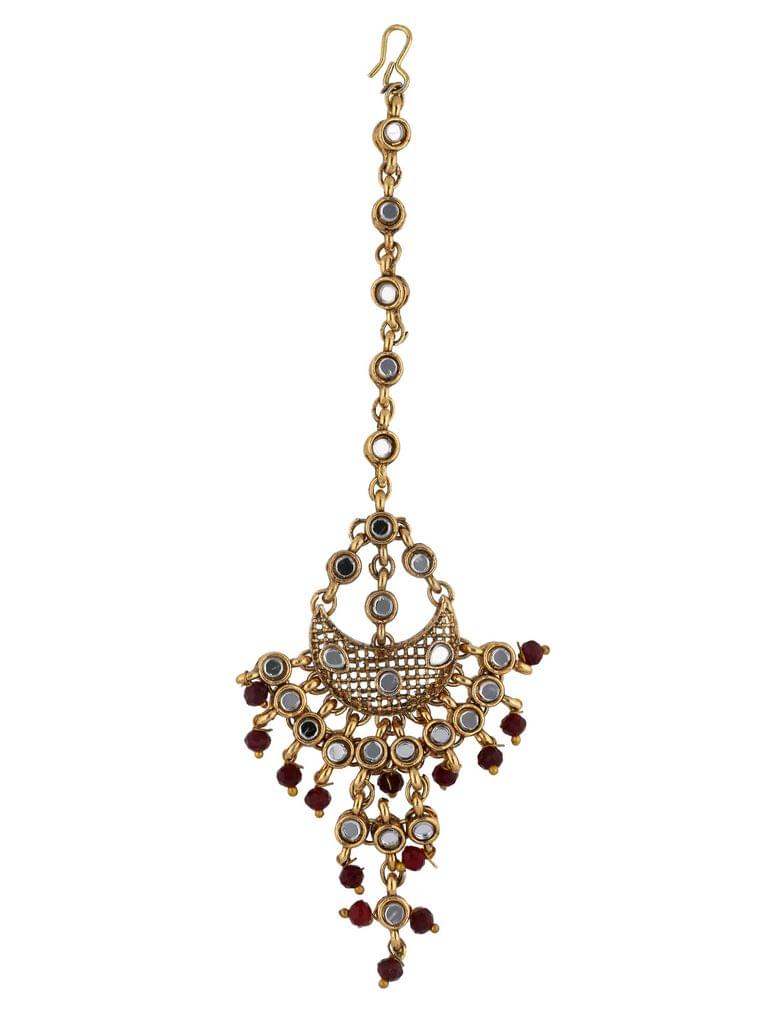 Antique Maang Tikka in Gold finish - CNB18890