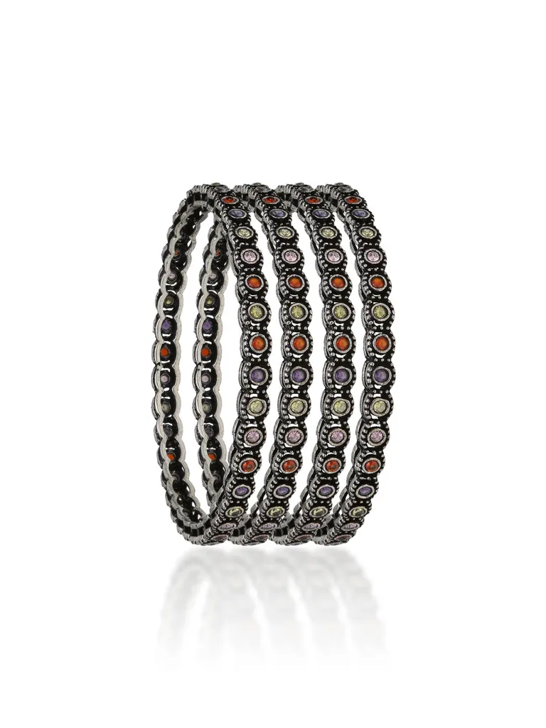 Bangles in Oxidised Silver finish - CNB36133