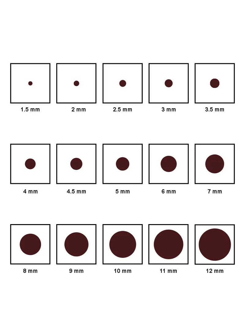 Traditional Bindis in Coffee color - RICC-2.5