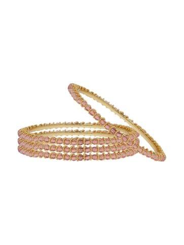 Crystal Bangles in Gold finish - CNB3122-2.10
