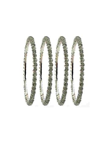 Crystal Bangles in Rhodium finish - CNB3101-2.6
