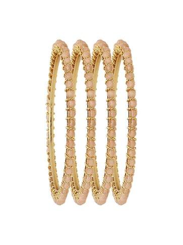 Crystal Bangles in Gold finish - CNB3168-2.6