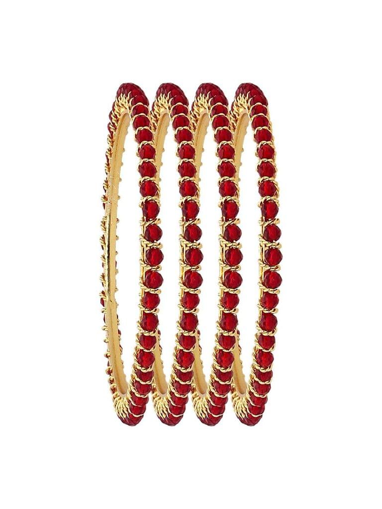 Crystal Bangles in Gold finish - CNB3161-2.4