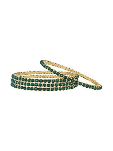 Crystal Bangles in Gold finish - CNB3146-2.10