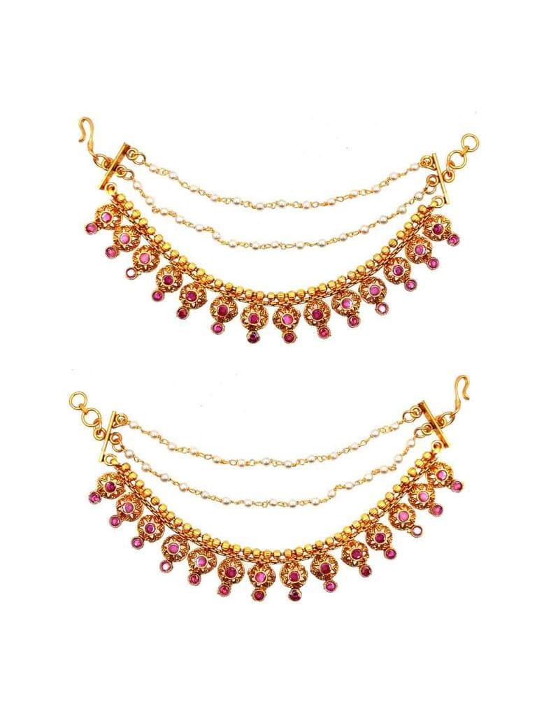 Temple Ear Chain in Gold finish - CNB2935