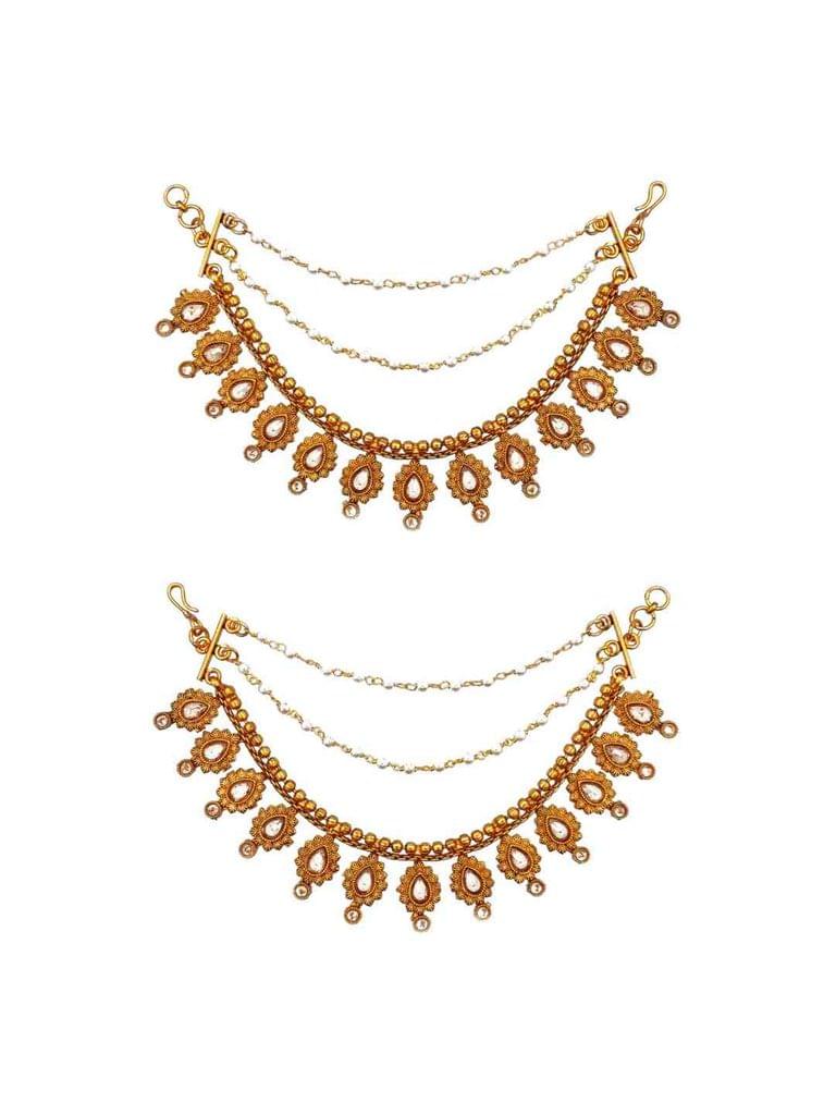 Temple Ear Chain in Gold finish - CNB2933