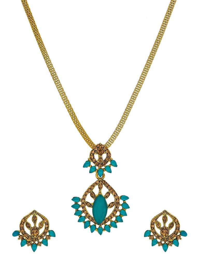 Traditional Pendant Set in Gold finish - CNB42249