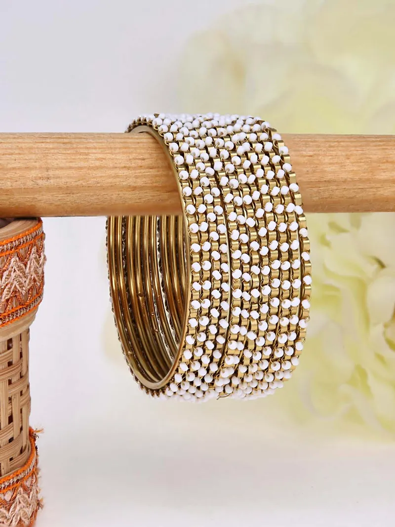 Metal Bangles in Gold finish - 555GO