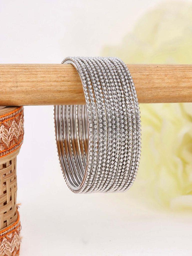 Metal Bangles in Rhodium finish - 650SI