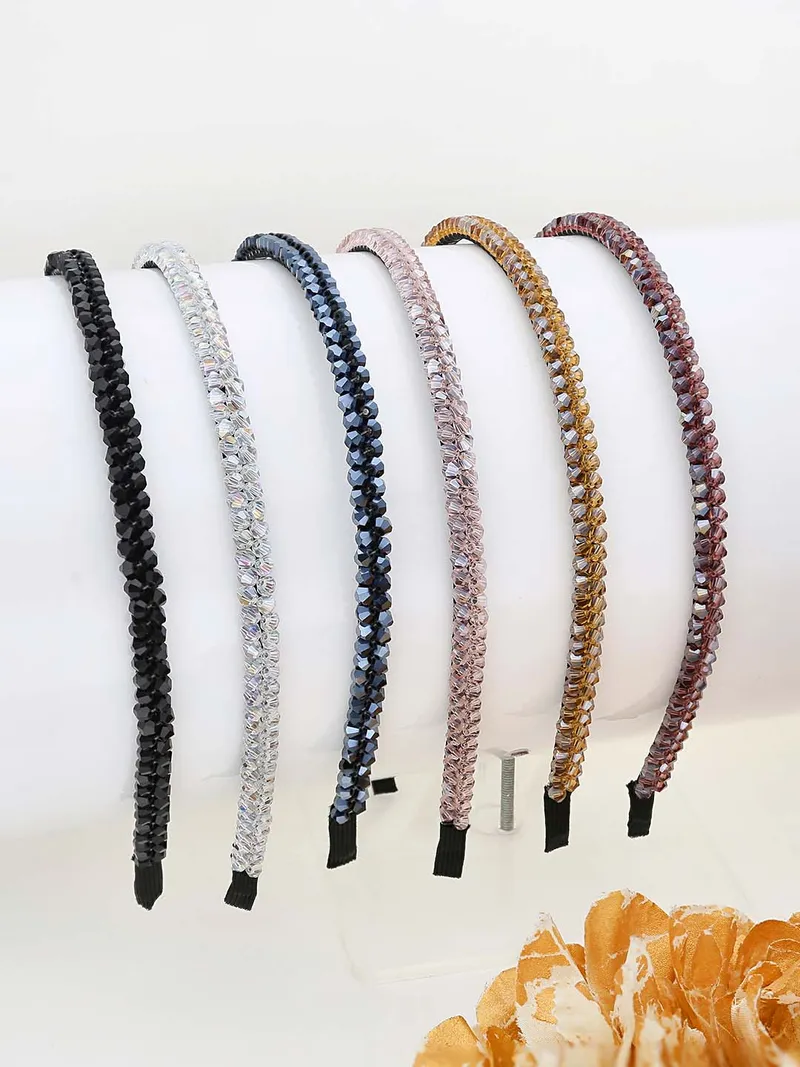 Fancy Crystal Hair Band in Assorted color - C4