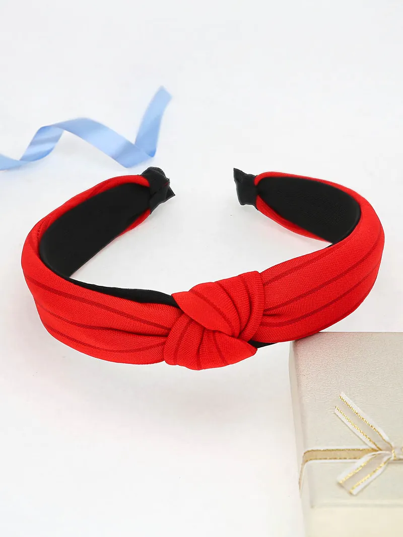 Hair Band with Fabric Bow in Assorted color - THF090