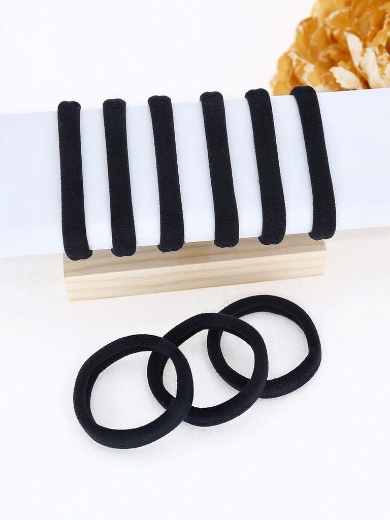 Plain Rubber Bands in Black color - THF301