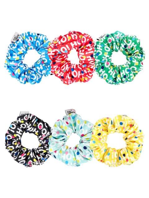 Printed Scrunchies in Assorted color - THF721