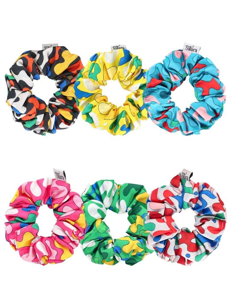 Printed Scrunchies in Assorted color - THF722