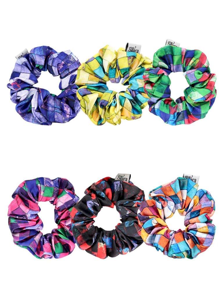 Printed Scrunchies in Assorted color - THF725