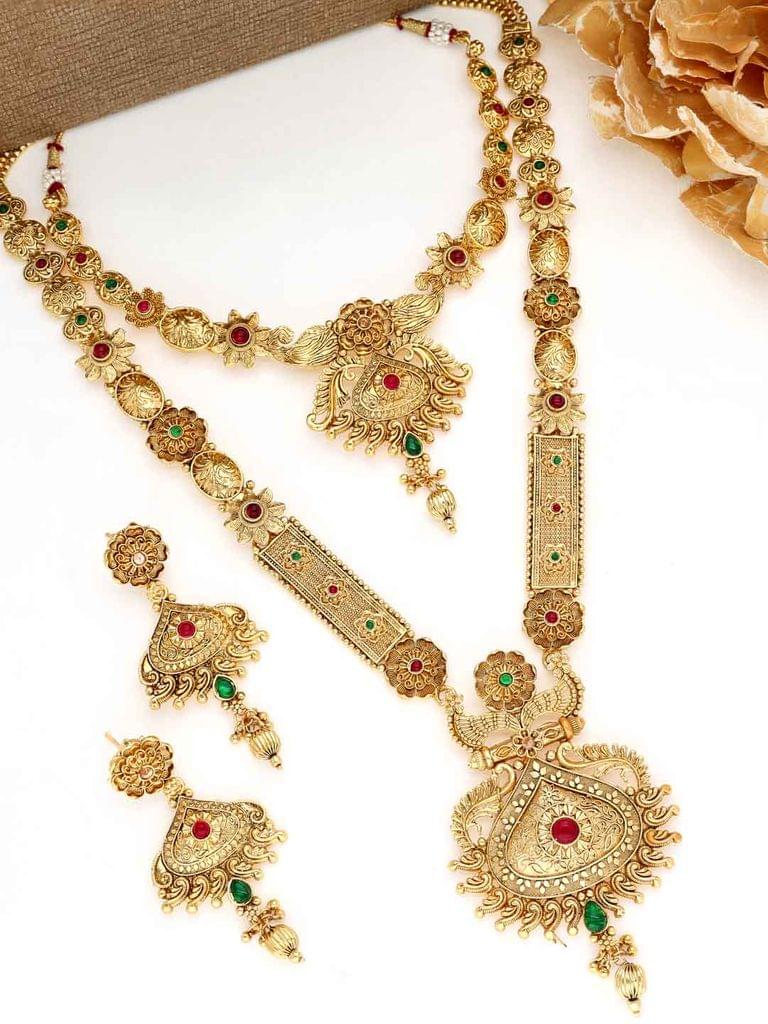Antique Short Necklace with Long Combo Set - THF779