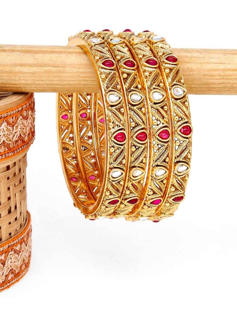 Antique Bangles in Rajwadi finish - 2.8