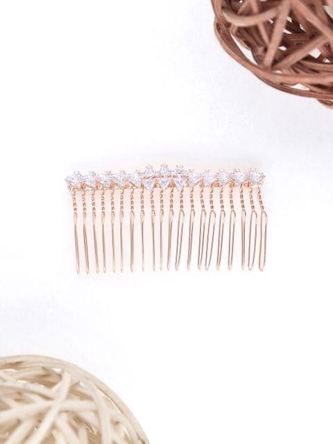 Fancy Comb in Rose Gold finish - THF1582