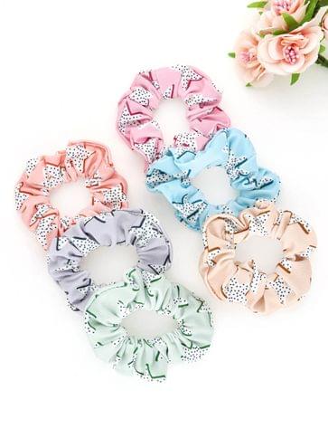 Printed Scrunchies in Assorted color - THF1883