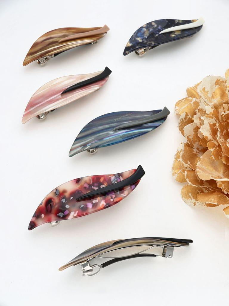 Printed Hair Clip in Assorted color - THF2099