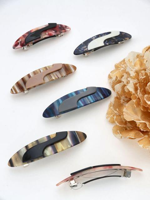Printed Hair Clip in Assorted color - THF2102