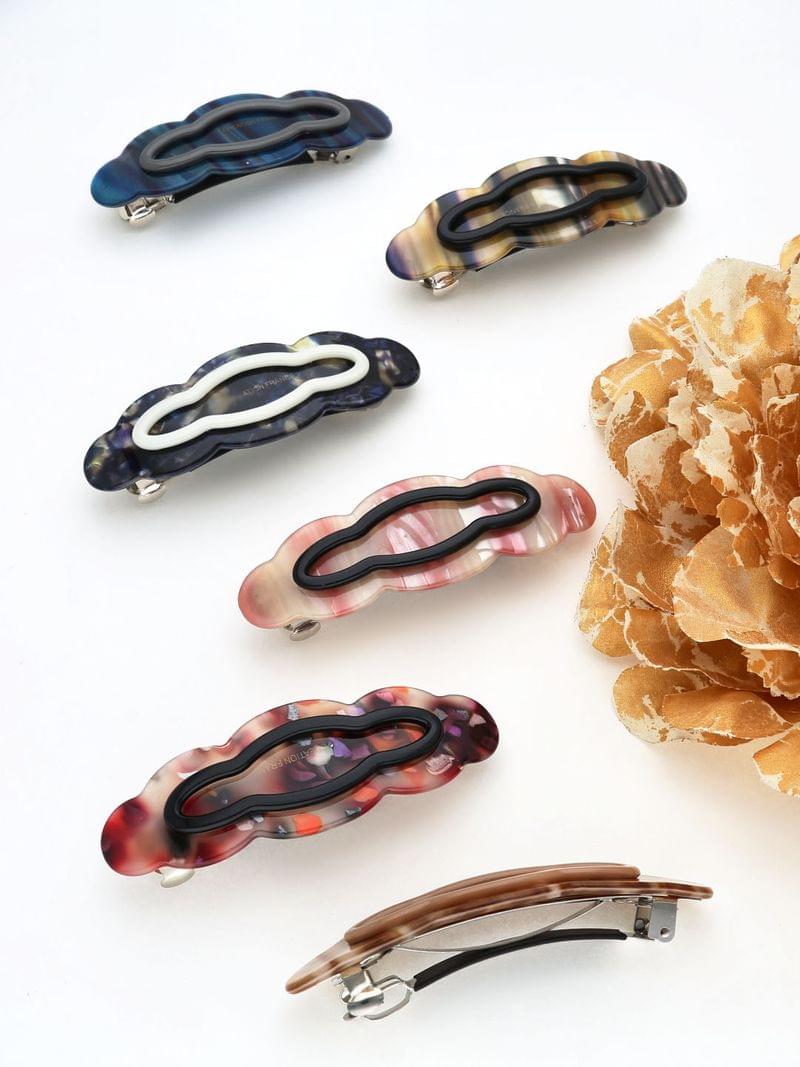 Printed Hair Clip in Assorted color - THF2105